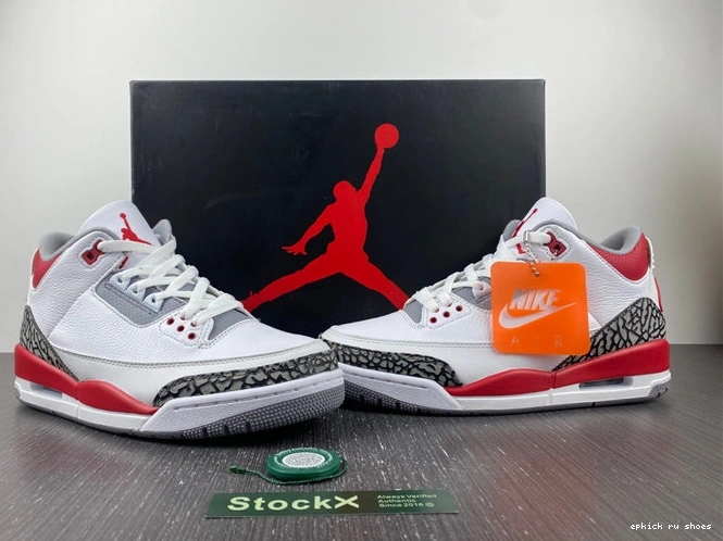 Rep FastDry  3 Fire Red Jordan 3830 DN3707- Retro 1025